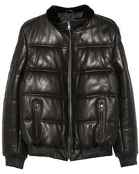 SERGIO MORETTI FIRENZE - Quilted Leather Jacket - Lyst