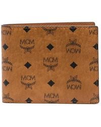 MCM - Logo Bi-Fold Wallet - Lyst