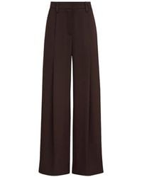 Brunello Cucinelli - Satin Pleated Barrel Trousers - Lyst