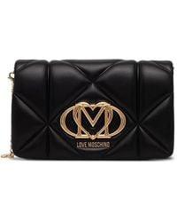 Love Moschino - Quilted Logo-Plaque Shoulder Bag - Lyst