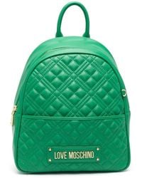 Love Moschino - Quilted Logo-plaque Backpack - Lyst