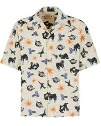 Marni - Graphic Print Short-Sleeve Shirt - Lyst
