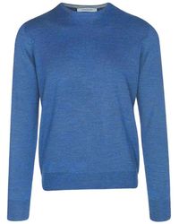 Gran Sasso - Fine-Knit Crew-Neck Sweater - Lyst