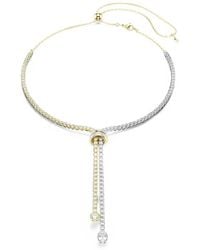 Swarovski - Collier Y Hyperbola À Ornements En Cristal - Lyst