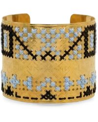 L'EIGHT STUDIO - Embroidered Engraved Cuff Bracelet - Lyst