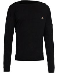 Vivienne Westwood - Pull Asymétrique À Logo Orb Brodé - Lyst
