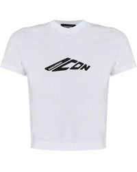 DSquared² - Camiseta Corta Con Logo Estampado - Lyst