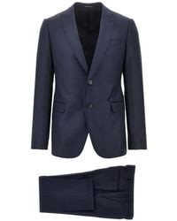 Emporio Armani - Single-Breasted Wool Suit - Lyst