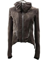 Rick Owens - Velvet Zip-Front Jacket - Lyst