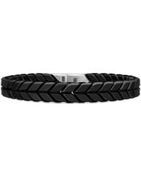 David Yurman - Titanium Chevron Woven Bracelet (9Mm) - Lyst