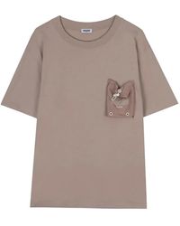 Moschino - Drawstring-Pocket T-Shirt - Lyst