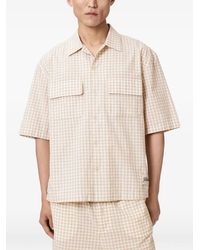 AllSaints - Rockland Gingham-Check Short-Sleeve Shirt - Lyst