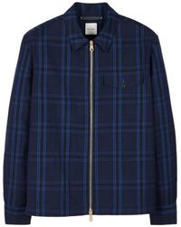 Paul Smith - Checked-Pattern Zip-Front Shirt Jacket - Lyst