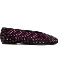 Liviana Conti - Crystal-Embellished Ballet Flats - Lyst