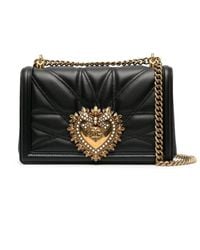 Dolce & Gabbana - Medium 'devotion' -tasche In Gestepptem Nappa -leder - Lyst