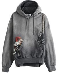 Doublet - Twister Faded Patch-Detail Hoodie - Lyst
