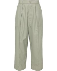 Loewe - Pleat-detail straight-leg trousers - Lyst