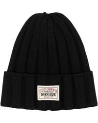 Stussy - Gerippte Mütze Mit Logo-Patch - Lyst