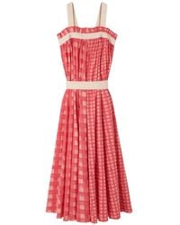 Lee Mathews - Nina Check Maxi Dress - Lyst