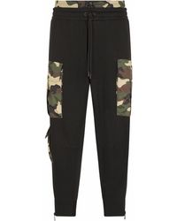 Dolce & Gabbana - Pantalones de chándal con motivo militar - Lyst