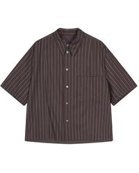 CROQUIS - Pinstripe Short-Sleeve Shirt - Lyst