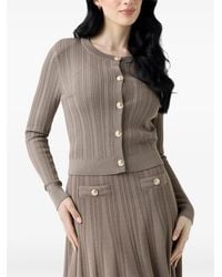 Guess - Cable-Knit Cardigan - Lyst