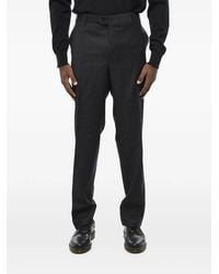 Corneliani - Checked Flat-Front Trousers - Lyst