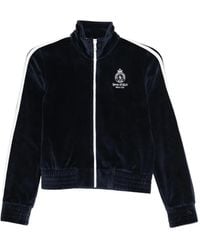 Sporty & Rich - Sweater Met Rits En Mouwstreep - Lyst