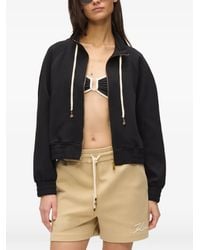 KARL LAGERFELD - Logo-Detail Zip-Up Sweatshirt - Lyst