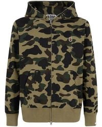 A Bathing Ape - 1St Camo One Point Full-Zip Hoodie - Lyst