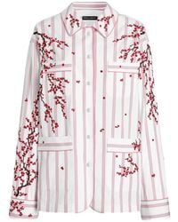 Dolce & Gabbana - Vanity Shirt With Flower Embroidery - Lyst
