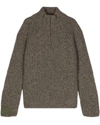 Maison Margiela - Speckle-knit Wool Blend Jumper - Lyst