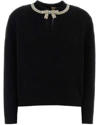 Valentino Garavani - Embroidered Wool Sweater - Lyst