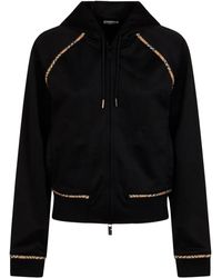 Burberry - Hoodie Mit Kariertem Besatz - Lyst