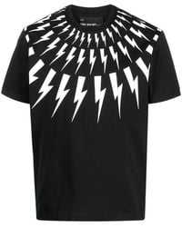 Neil Barrett - Graphic-Print Cotton T-Shirt - Lyst