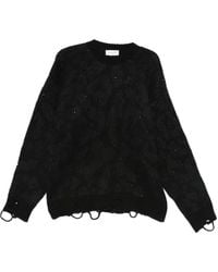 Laneus - Distressed-Finish Sweater - Lyst