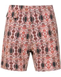 Amir Slama - Graphic-Print Concealed-Fastening Shorts - Lyst