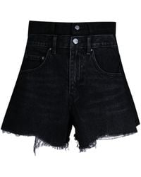 JNBY - Raw-Cut Asymmetric Denim Shorts - Lyst