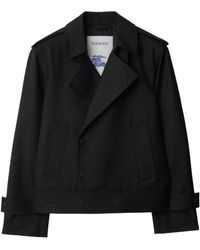 Burberry - Double-breasted Trench-style Jacket - Lyst