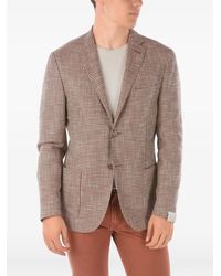 Corneliani - Pied-De-Poule Single-Breasted Blazer - Lyst