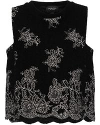 Giambattista Valli - Floral-Embroidered Tank Top - Lyst