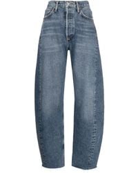 Agolde - Dara Mid-rise Tapered Jeans - Lyst
