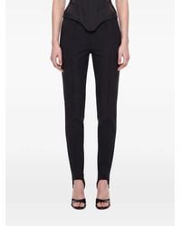 Mugler - Stirrup-Cuff Slim-Fit Trousers - Lyst