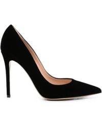 Gianvito Rossi - Gianvito Velvet Pointed-Toe Heeled Pumps - Lyst