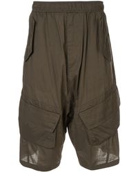 Julius Drop-crotch Cargo Shorts - Black