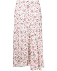 Isabel Marant - Lisanne Floral-print Asymmetric Skirt - Lyst