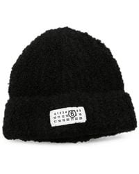 MM6 by Maison Margiela - Logo-Patch Beanie Hat - Lyst