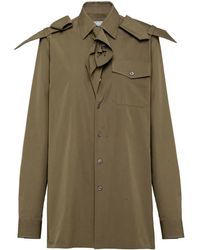 Prada - Baumwollhemd - Lyst
