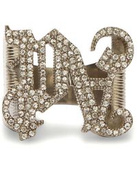 Palm Angels - Crystal-embellished Monogram Ring - Lyst