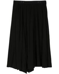 Yohji Yamamoto - Pleated Asymmetric Skirt - Lyst